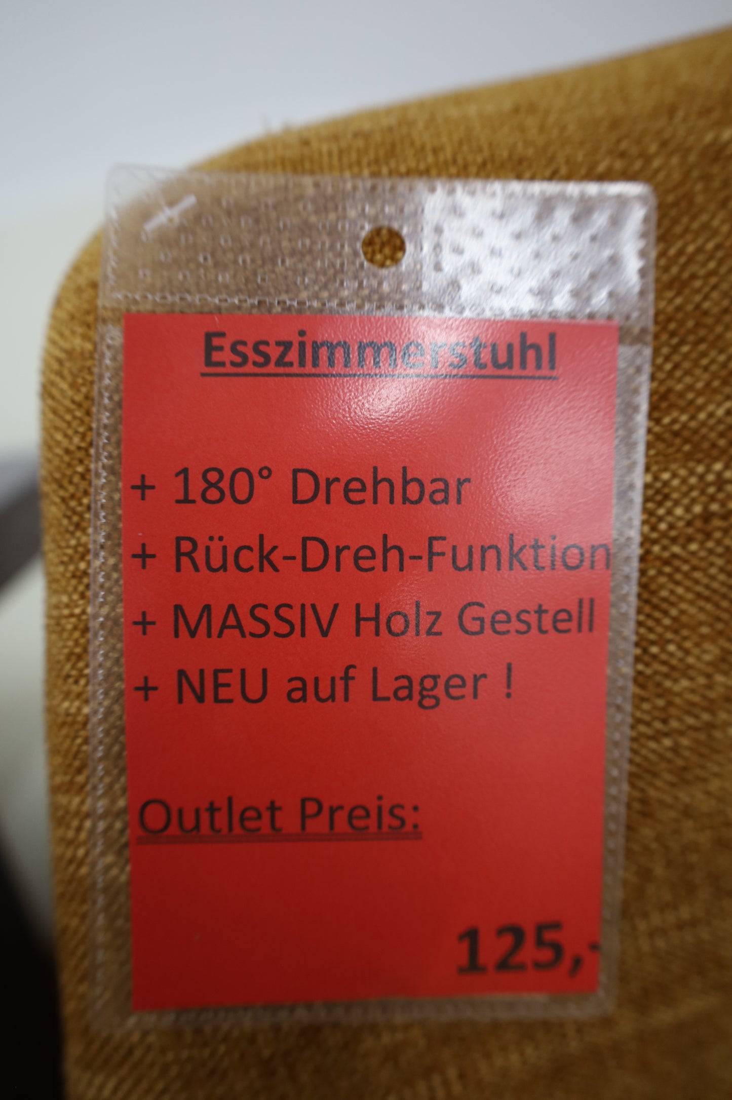 Armlehnenstuhl Stuhl +Drehbar +Massivholz +Rück-Dreh-Funktion