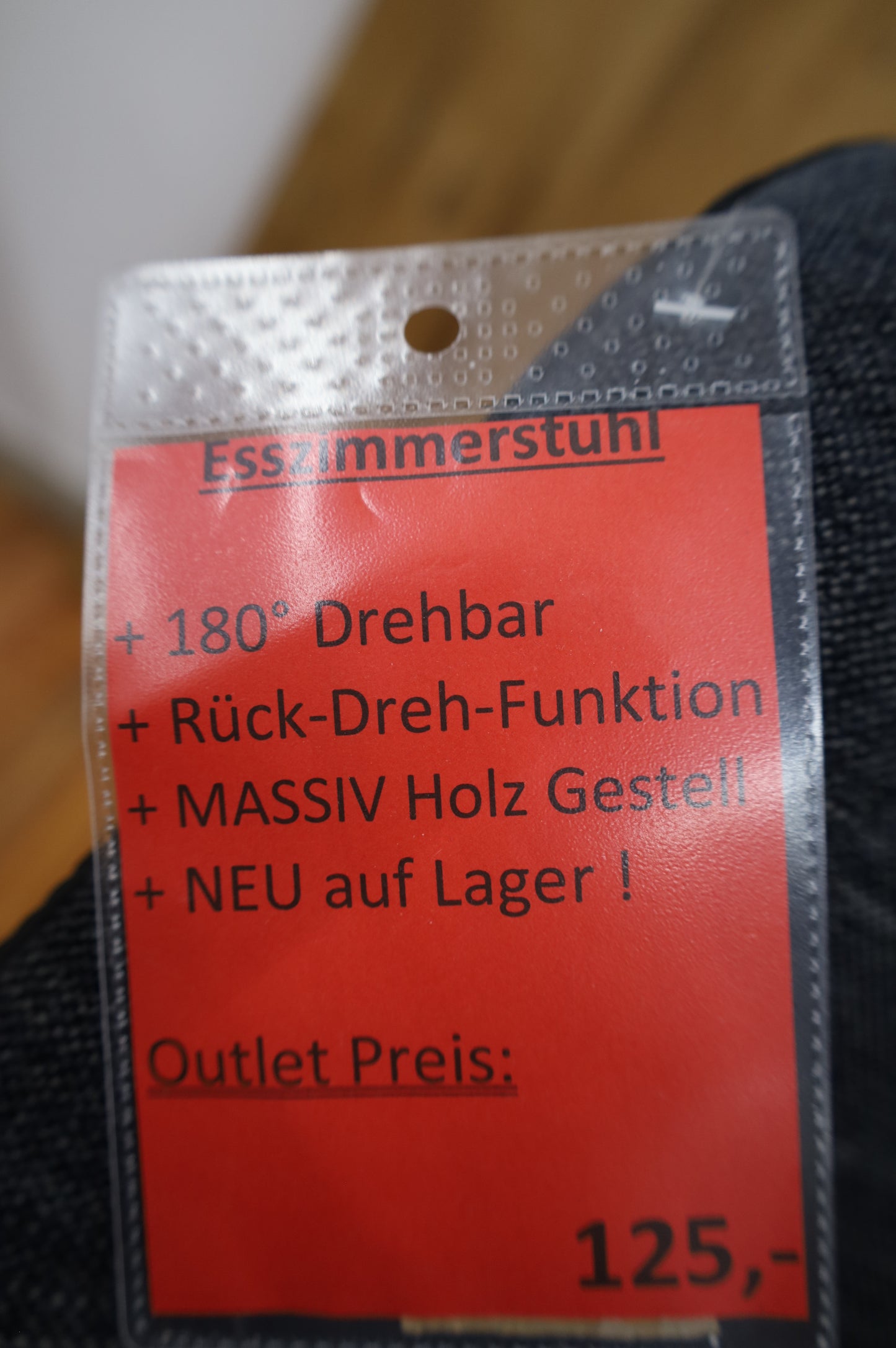 Armlehnenstuhl Stuhl +Drehbar +Massivholz +Rück-Dreh-Funktion