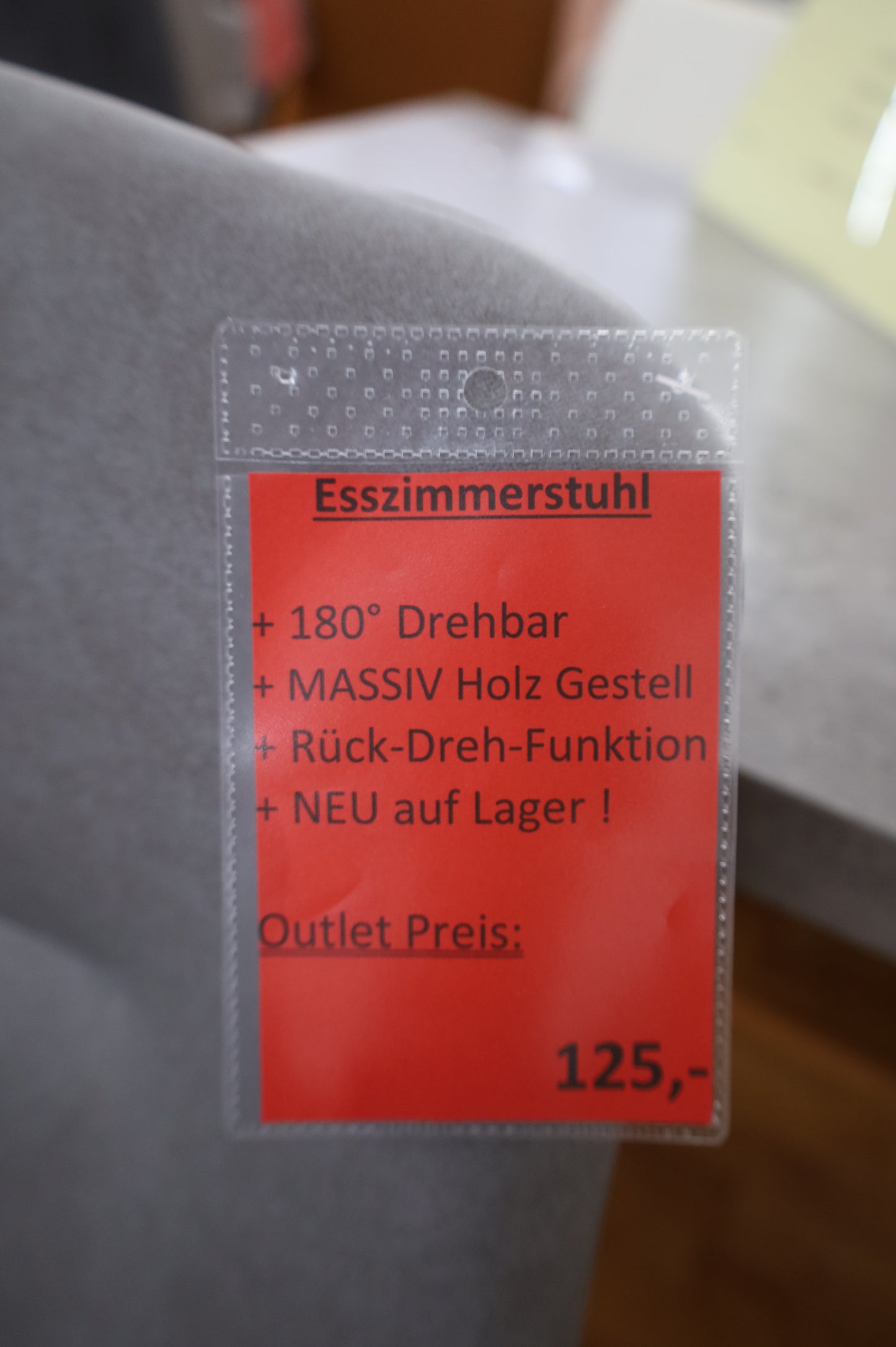 Armlehnenstuhl Stuhl +Drehbar +Massivholz +Rück-Dreh-Funktion