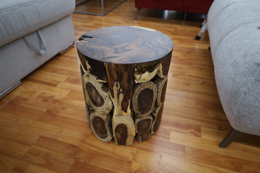 Beistelltisch Tisch +Massivholz + Unikat +Teak Holz