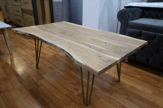 Couchtisch Tisch + Massivholz +VOLL MASSIV 2,6cm +Baumkante