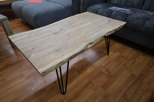 Couchtisch + Baumkante + VOLL MASSIV 2,6cm