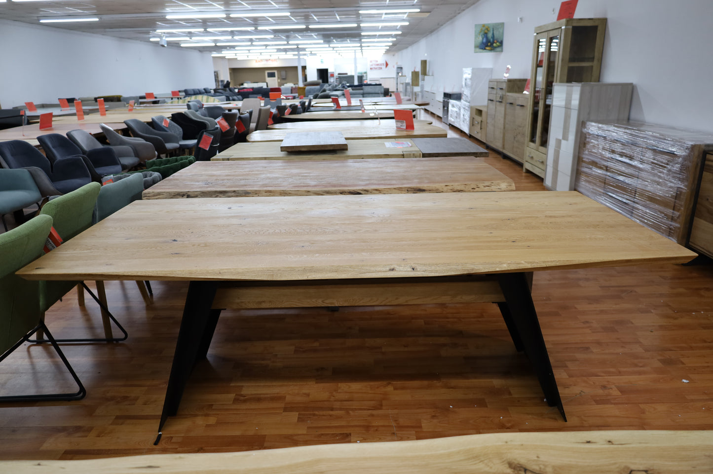 Esstisch Tisch + Schweizer Kante + Massivholz Eiche 200x100cm