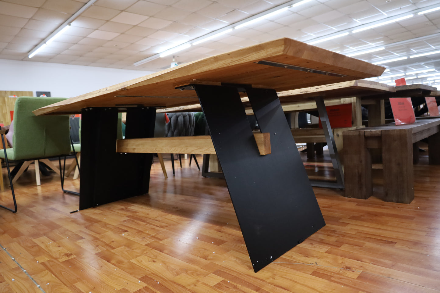 Esstisch Tisch + Schweizer Kante + Massivholz Eiche 200x100cm