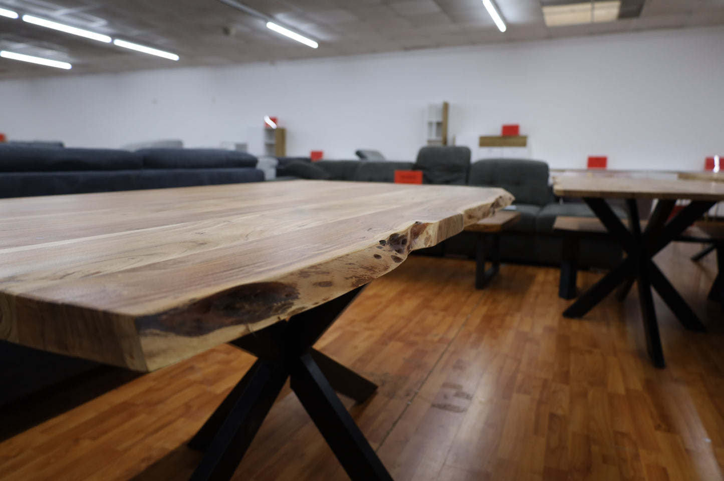 Esstisch Tisch + Massivholz Akazie + VOLL HOLZ 4cm