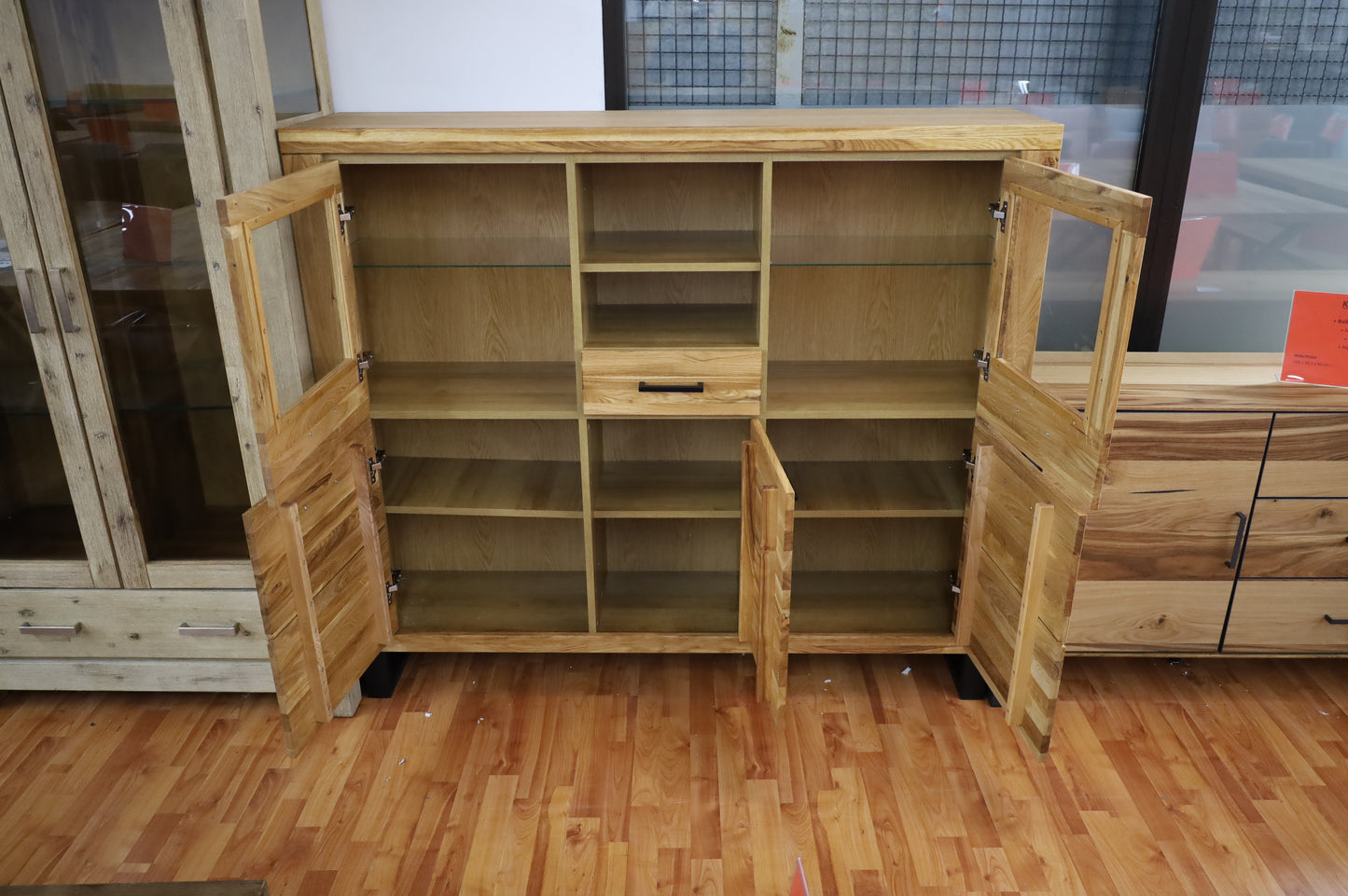 Higboard + Soft Close + Front Massivholz Eiche