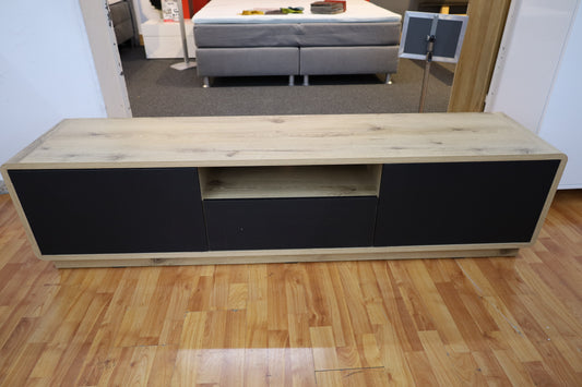 Tv-Unterschrank Vitrine Kommode + Holz Optik + Soft Close