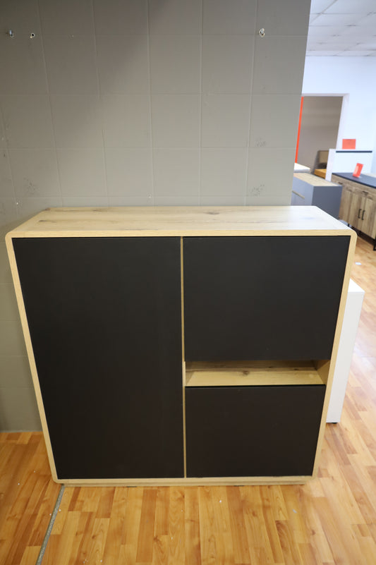 Hochkommode Kommode Vitrine +Einlegebodenkanten +Soft Close