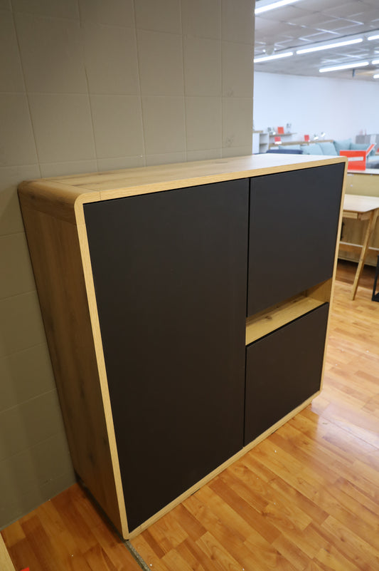 Hochkommode Kommode Vitrine +Einlegebodenkanten +Soft Close