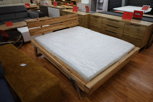 Rahmenbett Bett Boxspringbett + Massivholz Wildbuche