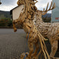 Pferd - Skulptur Gartenmöbel + Massivholz Teak