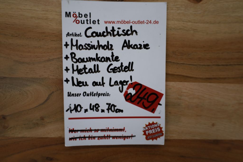 Couchtisch Tisch + Massivholz Akazie + NEU auf Lager !