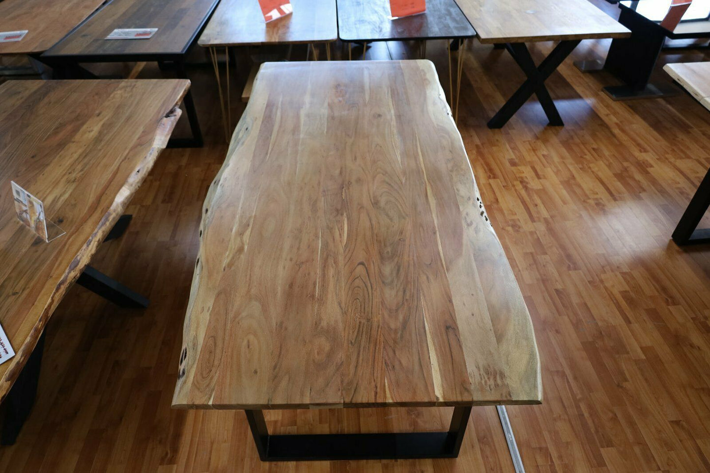 Esstisch + MASSIVHOLZ Akazie BK + 2,8cm VOLL + 220cm