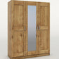 Kleiderschrank +versch. Breiten +Spiegel +Massivholz Front