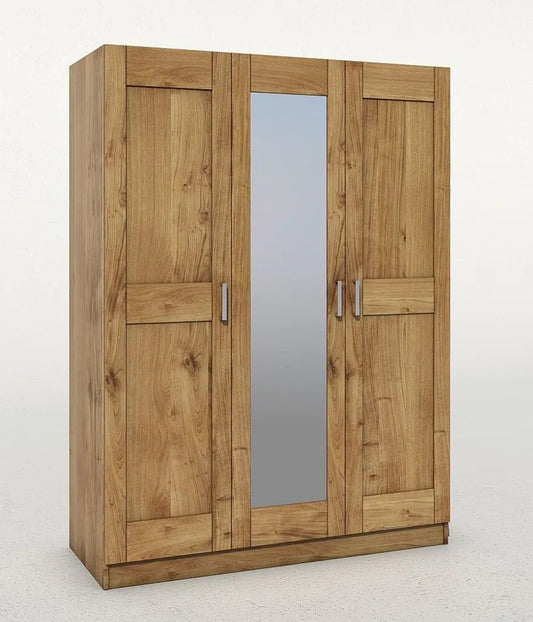 Kleiderschrank +versch. Breiten +Spiegel +Massivholz Front