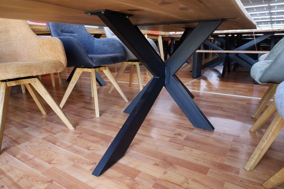 Esstisch Tisch +Epoxidharz +Vollmassivholz 4cm 260x100cm