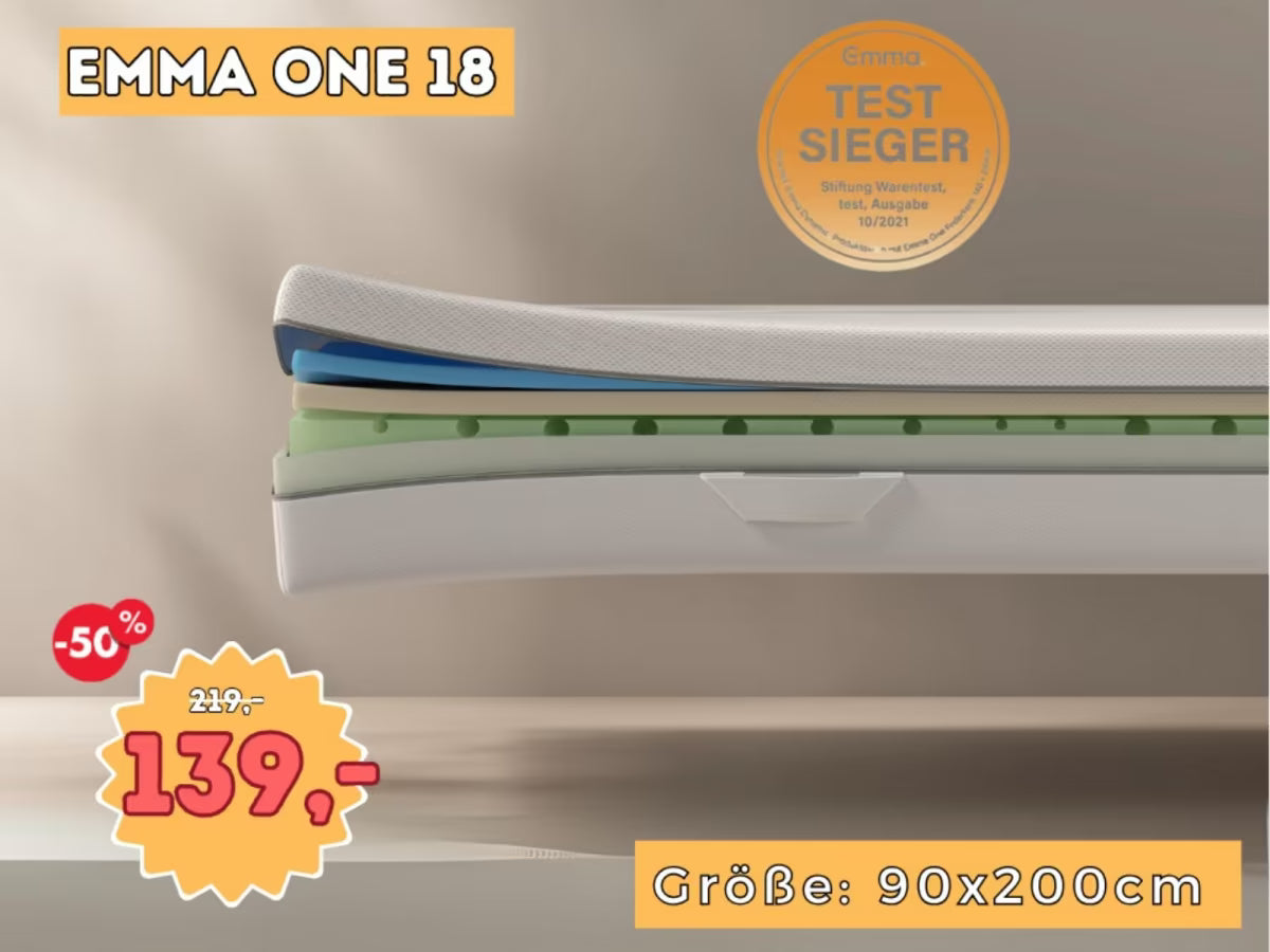 Marken MATRATZEN Emma One NEU 80cm 90cm 140cm 160cm 180cm 200cm