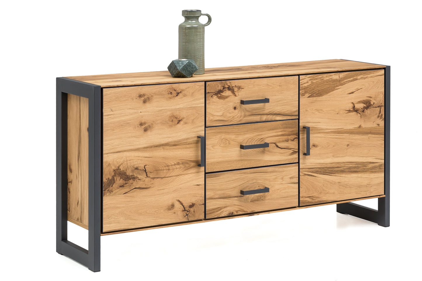 Kommode Vitrine Highboard -> Soft-Close  Balkeneiche furniert