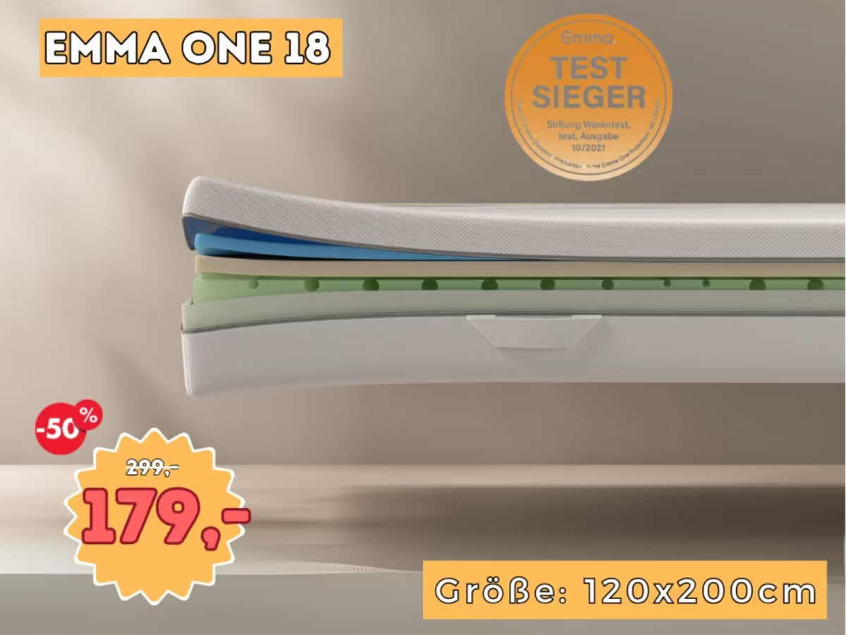 Marken MATRATZEN Emma One NEU 80cm 90cm 140cm 160cm 180cm 200cm
