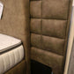 Boxspringbett Bett + Gepolsterte  Kopfteil + Integrierte Topper