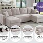 Wohnlandschaft Sofa Couch + Bettfunktion + Stauraum