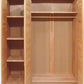 Kleiderschrank +versch. Breiten +Spiegel +Massivholz Front