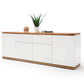 Kommode +Soft-Close +Massivholz Asteiche +Schubladen +Weiß Matt