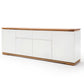 Kommode +Soft-Close +Massivholz Asteiche +Schubladen +Weiß Matt