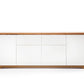 Kommode +Soft-Close +Massivholz Asteiche +Schubladen +Weiß Matt