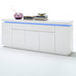 Kommode Sideboard + LED +Hochglanz weiß + Neu auf Lager
