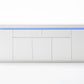 Kommode Sideboard + LED +Hochglanz weiß + Neu auf Lager