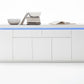 Kommode Sideboard + LED +Hochglanz weiß + Neu auf Lager