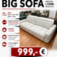 Sofa Couch + Elektrisch Sitztiefen verstellbar L-Form möglich