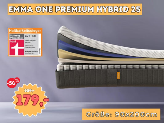 Marken MATRATZEN Emma One NEU 80cm 90cm 140cm 160cm 180cm 200cm
