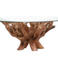 Couchtisch Tisch + Recxcled Teak + Sicherheitsglas +Unikat