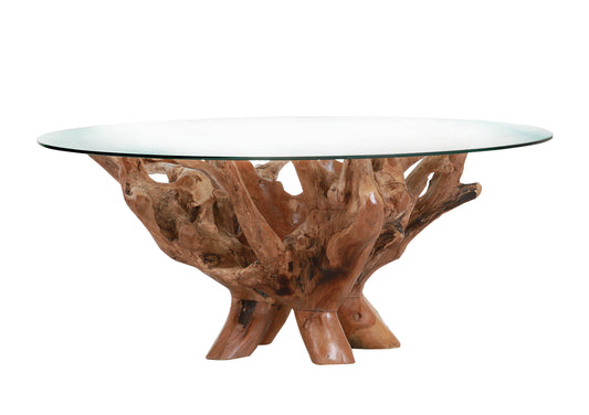 Couchtisch Tisch + Recxcled Teak + Sicherheitsglas +Unikat