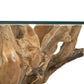 Couchtisch Tisch + Recxcled Teak + Sicherheitsglas +Unikat