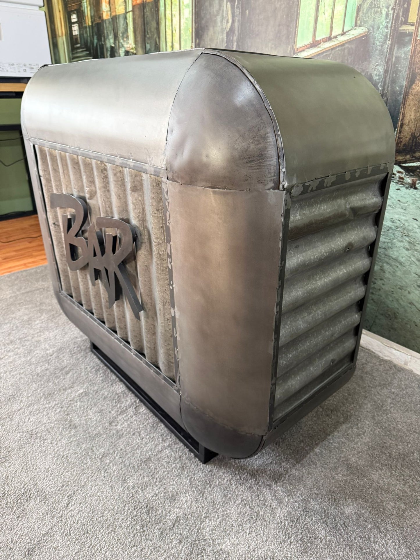 Bar-Theke +Metall +Stauraum +Regal +Einzelstück