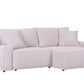 Sofa Couch Wohnlandschaft + Bettfunktion + Stauraum + Armlehnen