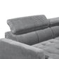Sofa Couch + Elektrische Sitztiefe + Stauraum + Kopfteile verstellbar