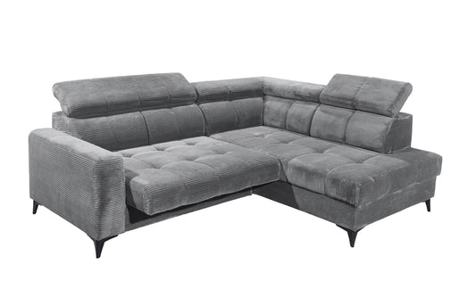 Sofa Couch + Elektrische Sitztiefe + Stauraum + Kopfteile verstellbar
