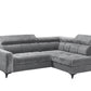 Sofa Couch + Elektrische Sitztiefe + Stauraum + Kopfteile verstellbar
