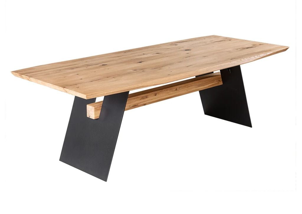 Esstisch Tisch + Schweizer Kante + Massivholz Eiche 240x100cm
