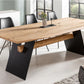 Esstisch Tisch + Schweizer Kante + Massivholz Eiche 240x100cm