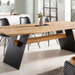 Esstisch Tisch + Schweizer Kante + Massivholz Eiche 240x100cm