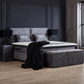 Boxspringbett Bett +Stauraum +integriertem Topper +Nachttisch wählbar