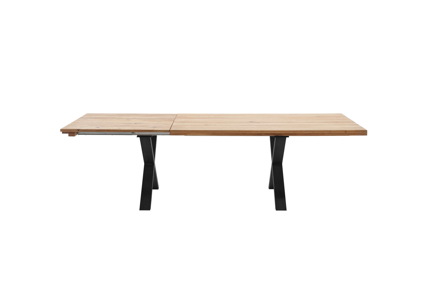 Esstisch Massivholztisch Auszugstisch +Eiche Massiv +Metallgestell +Neu auf Lager