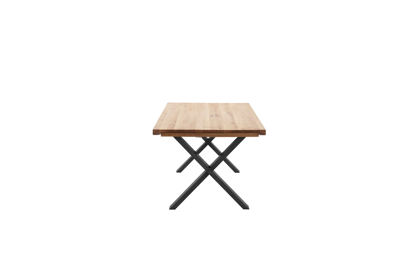 Esstisch Massivholztisch Auszugstisch +Eiche Massiv +Metallgestell +Neu auf Lager