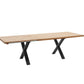 Esstisch Massivholztisch Auszugstisch +Eiche Massiv +Metallgestell +Neu auf Lager