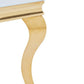 Couchtisch + Gold Gestell + Glasplatte Schwarz oder Weiß 115x65x45,5cm